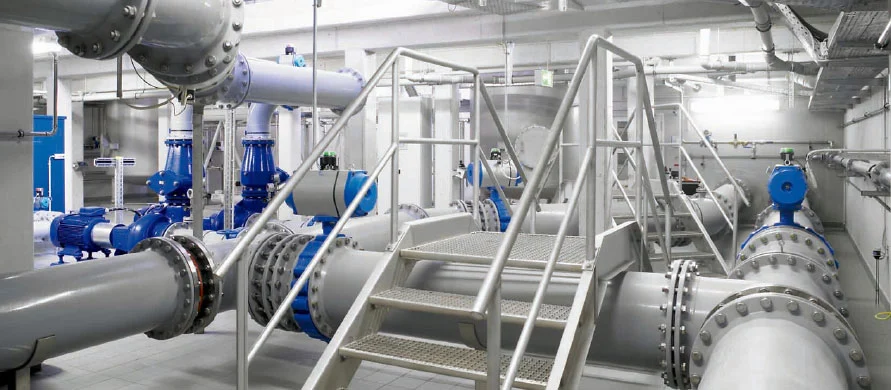 Processing drinking water for local authorities in waterworks