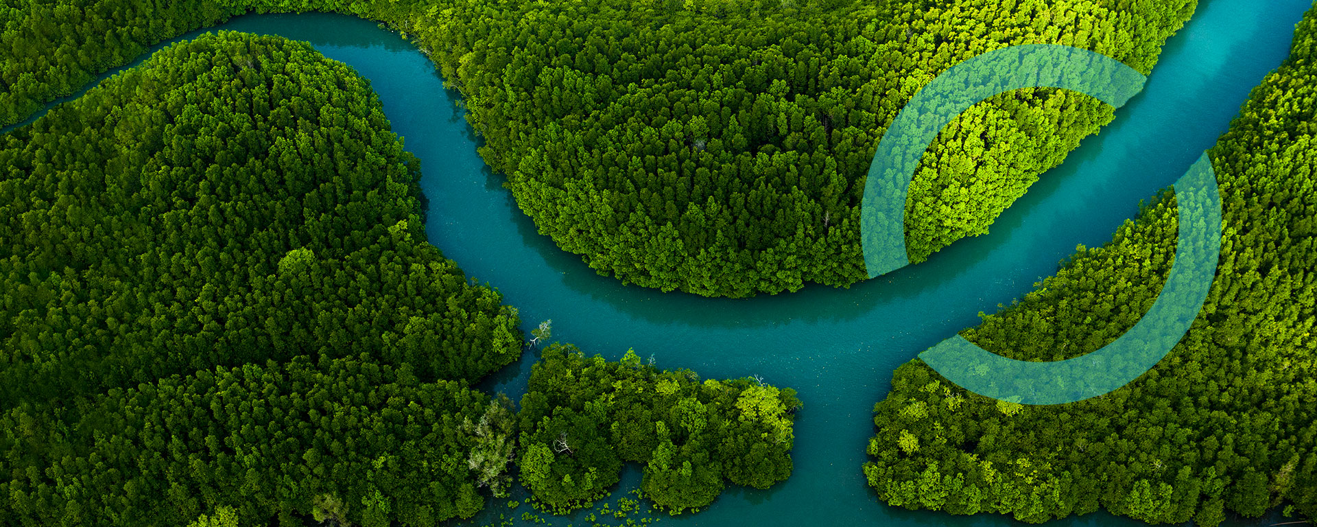 A natural water course in unspoiled countryside